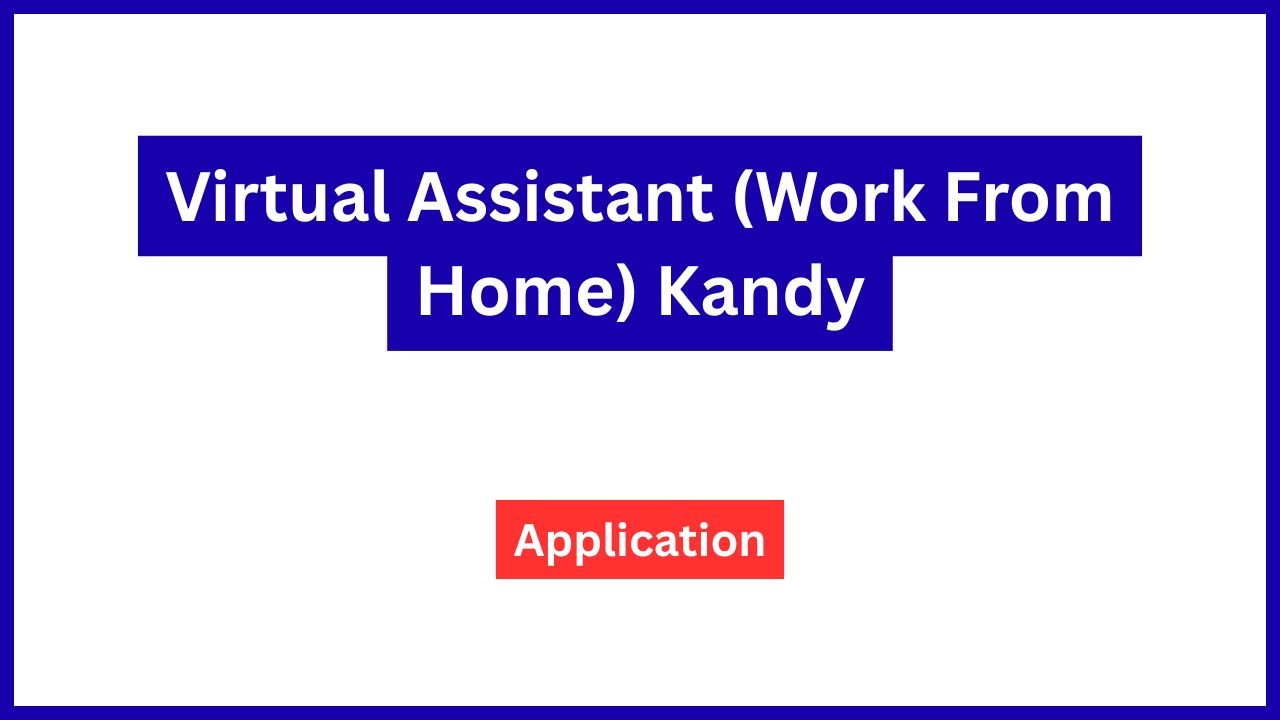 Virtual Assistant (Work From Home) Kandy